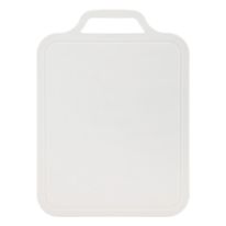 Tábua de Corte Plástica Branca Plastibrasil 27cm x 20cm