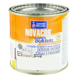 Tinta Esmalte Sintético Alto Brilho Sherwin Williams Novacor 225ml Alumínio