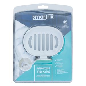 Saboneteira com Fixação Adesiva Smart Fix Branca