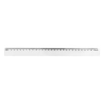 Régua Escolar Transparente Waleu 30cm