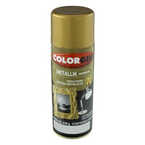 Tinta Spray Metallik Interior Colorgin 350ml Ouro