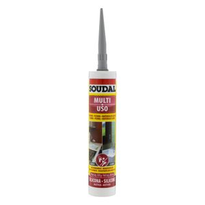 Silicone Acético Multiuso Alumínio Soudal Tubo 320g