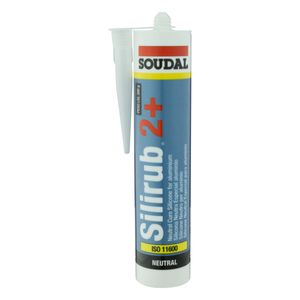 Silicone Neutro Especial Incolor Soudal Silirub Tubo 300g