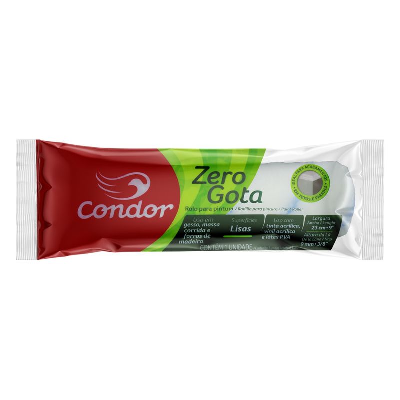 Rolo-de-La-para-Pintura-Zero-Gota-Condor-23cmFrontal3