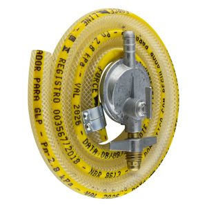 Regulador de Gás com Mangueira Aliança 1kg/h 1,20m