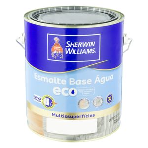 Tinta Esmalte Sintético Base D'Água Acetinada Sherwin Williams 3,6l Branca