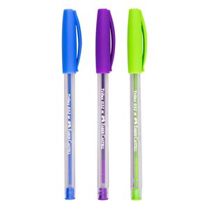 Conjunto de Caneta Trilux Colors Faber Castell 1,0mm com 3 Cores