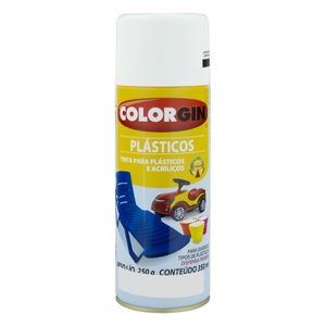 Tinta Spray para Plástico Colorgin 350ml Branca