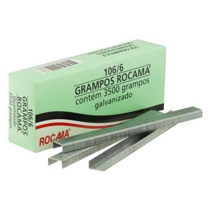 Grampo de Aço Galvanizado Rocamma 6mm 3500 unidades