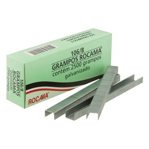 Grampo de Aço Galvanizado Rocamma 8mm 2500 unidades