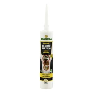 Silicone Acético Multiuso Preto Brascola Brascoved Tubo 280g