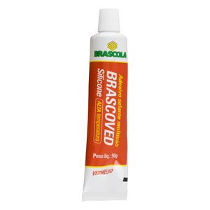 Adesivo Selante Multiuso Alta Temperatura Brascola Brascoved Vermelho 50g