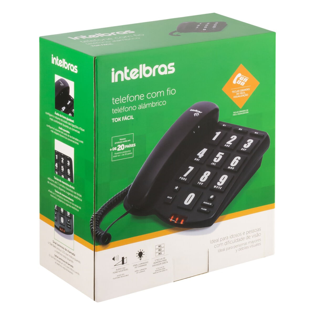 TelefonecomFiodeMesaGrafiteIntelbrasTokfacilEmbalagemAngularEsquerda3