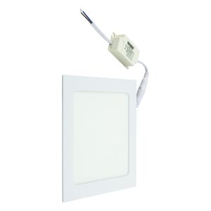 Painel Led de Embutir Branco Quadrado Taschibra Lux 12W 3000K