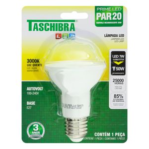 Lâmpada Led Par 20 Taschibra 3000K 7W