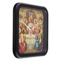 Relógio de Parede Quadrado Herweg Preto 23cm