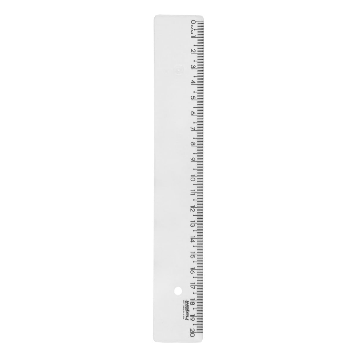 RéguaEscolarTransparenteWaleu20cmFrontal1