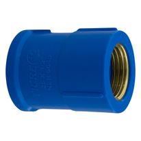 Luva Soldável Azul com Bucha de Latão Tigre 25mm x 1/2"