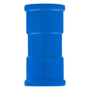 Tê  Soldável Azul com Bucha de Latão Tigre 20mm x 1/2"