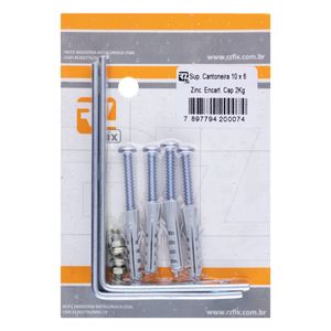 Suporte Cantoneira Rzfix 10cm x 6cm 2 unidades