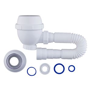 Sifão Copo Universal 3 em 1 Blukit Branco