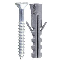 Parafuso com Bucha 3,8mm x 30mm STD Cabeça Chata 10 unidades