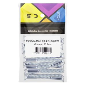 Parafuso com Bucha 4,2mm x 50mm STD Cabeça Chata 10 unidades