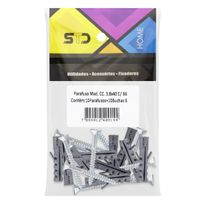 Parafuso com Bucha 3,8mm x 40mm STD Cabeça Chata 10 unidades