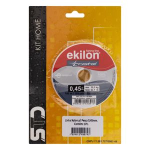 Linha de Nylon para Pesca Std 0,45mm x 100m