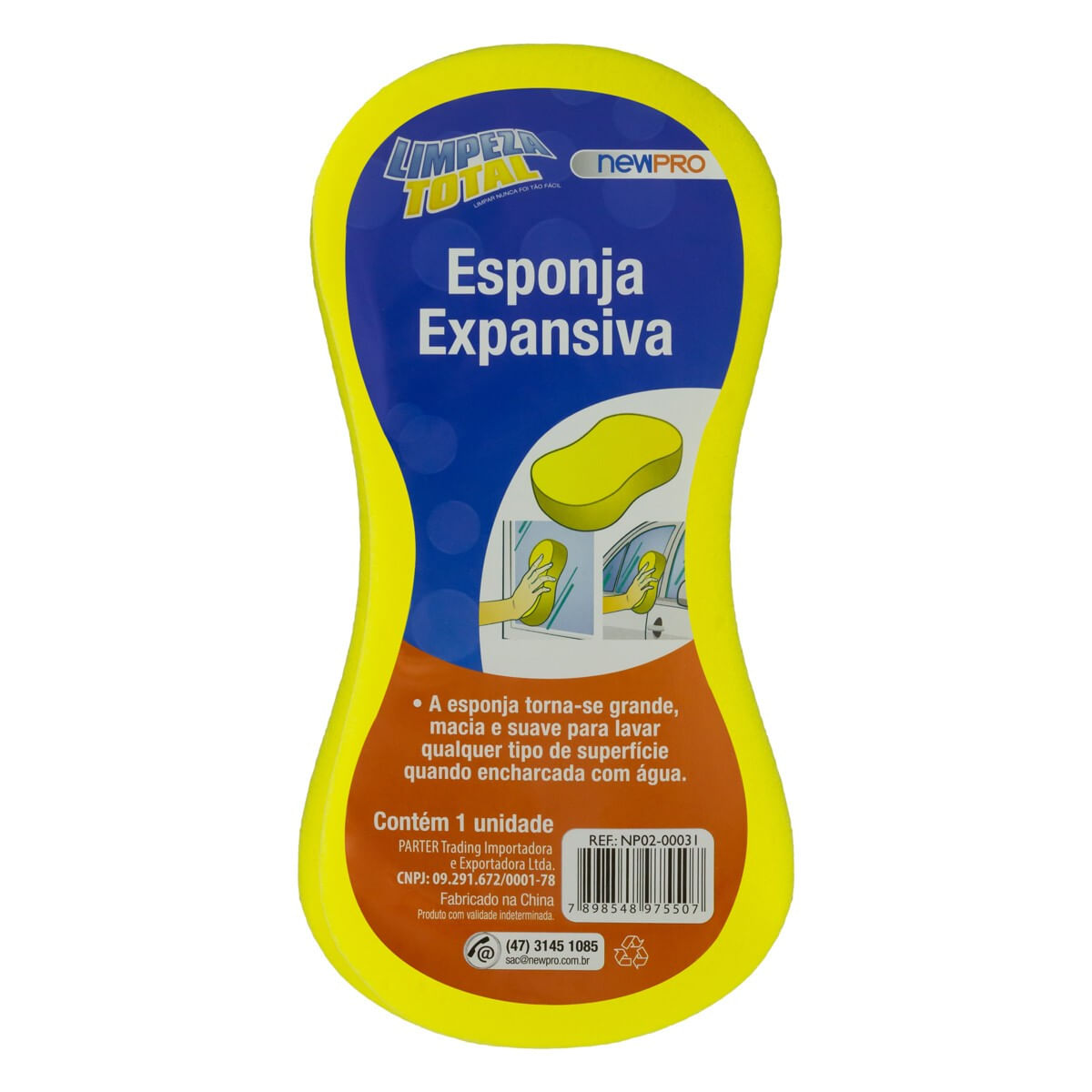 EsponjaExpansivaNewproLimpezaTotalFrontal1