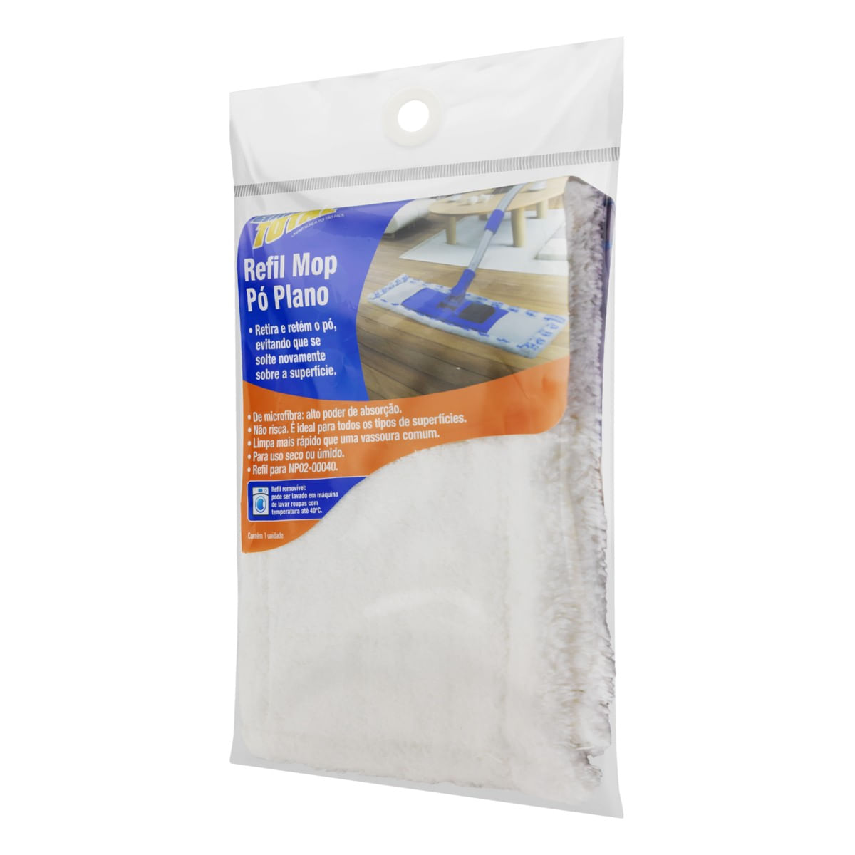 RefilMopPóPlanoBrancoNewpro40cmAngularDireita2
