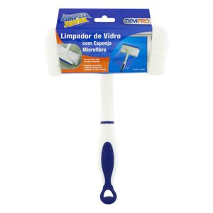 Limpador de Vidros com Esponja Microfibra Newpro Limpeza Total