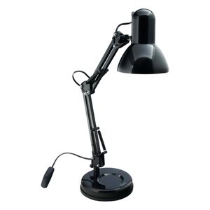 Luminária de Mesa Preta Haste Articulada Ikinci Office 220V