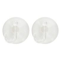 Gancho com Ventosa Transparente Newpro 2 unidades