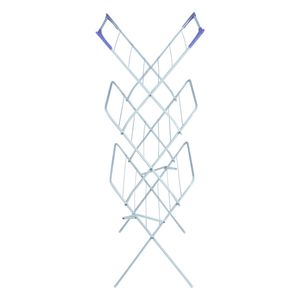 Varal de Chão 3 Andares com Abas Newpro Aço Esmaltado  62cm x 48cm x 1,36m