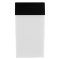 Porta Escova Dental Cubo Newpro Branco e Preto