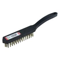 Escova de Aço 4 Fileiras Max Ferramentas 280mm x 33mm