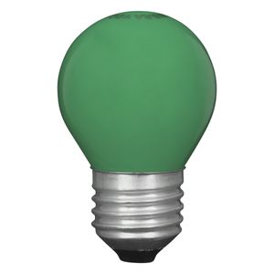 Lâmpada Incandescente Bolinha Verde Taschibra 15W