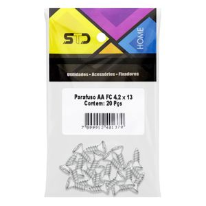 Parafuso Cabeça Chata 4,2mm x 13mm STD 20 unidades