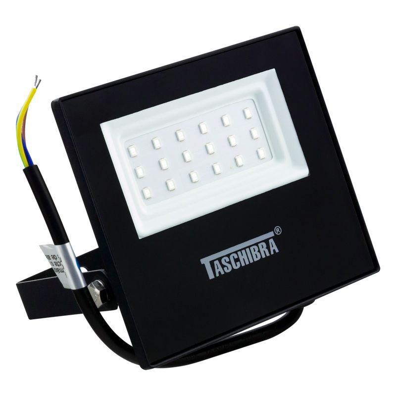 Refletor-de-Led-Preto-Taschibra-20W-Luz-Verde-AutovoltAngularEsquerda1