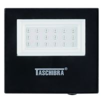 Refletor de Led Preto Taschibra 20W Luz Verde