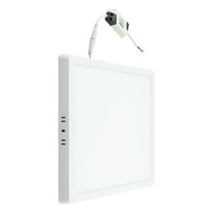 Painel Led de Sobrepor Branco Quadrado Taschibra Lux 24W 3000K