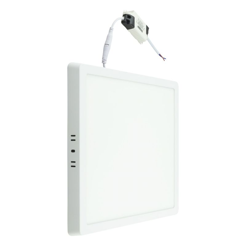 Painel-Led-de-Sobrepor-Branco-Quadrado-Taschibra-Lux-24W-3000K-AutovoltAngularEsquerda2