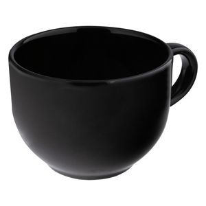 Caneca Cerâmica Jumbo Biona Preta 740ml