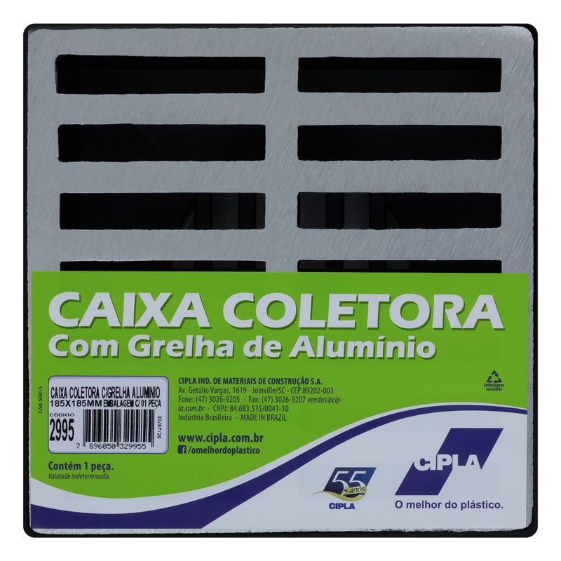 Caixa-Coletora-com-Grelha-Cipla-185mm-x-185mmFrontal2