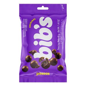 Bib's de Uva Passa com Cobertura de Chocolate Meio Amargo Neugebauer 40g