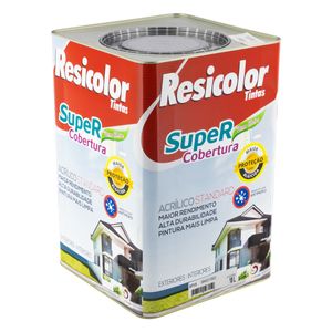 Tinta Acrílica Fosca Resicolor Super Cobertura 18l Branca