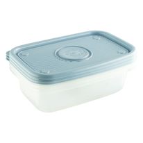 Conjunto de Pote Pop Quadrado Plasútil 1,2l 3 peças