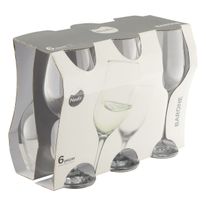 Conjunto de Taças de Vidro para Vinho Barrone Nadir 6 peças 385ml