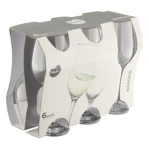 Conjunto de Taças de Vidro para Vinho Barrone Nadir 6 peças 385ml